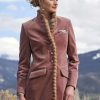 Jackets * | Ana Velvet Kneecoat Rose