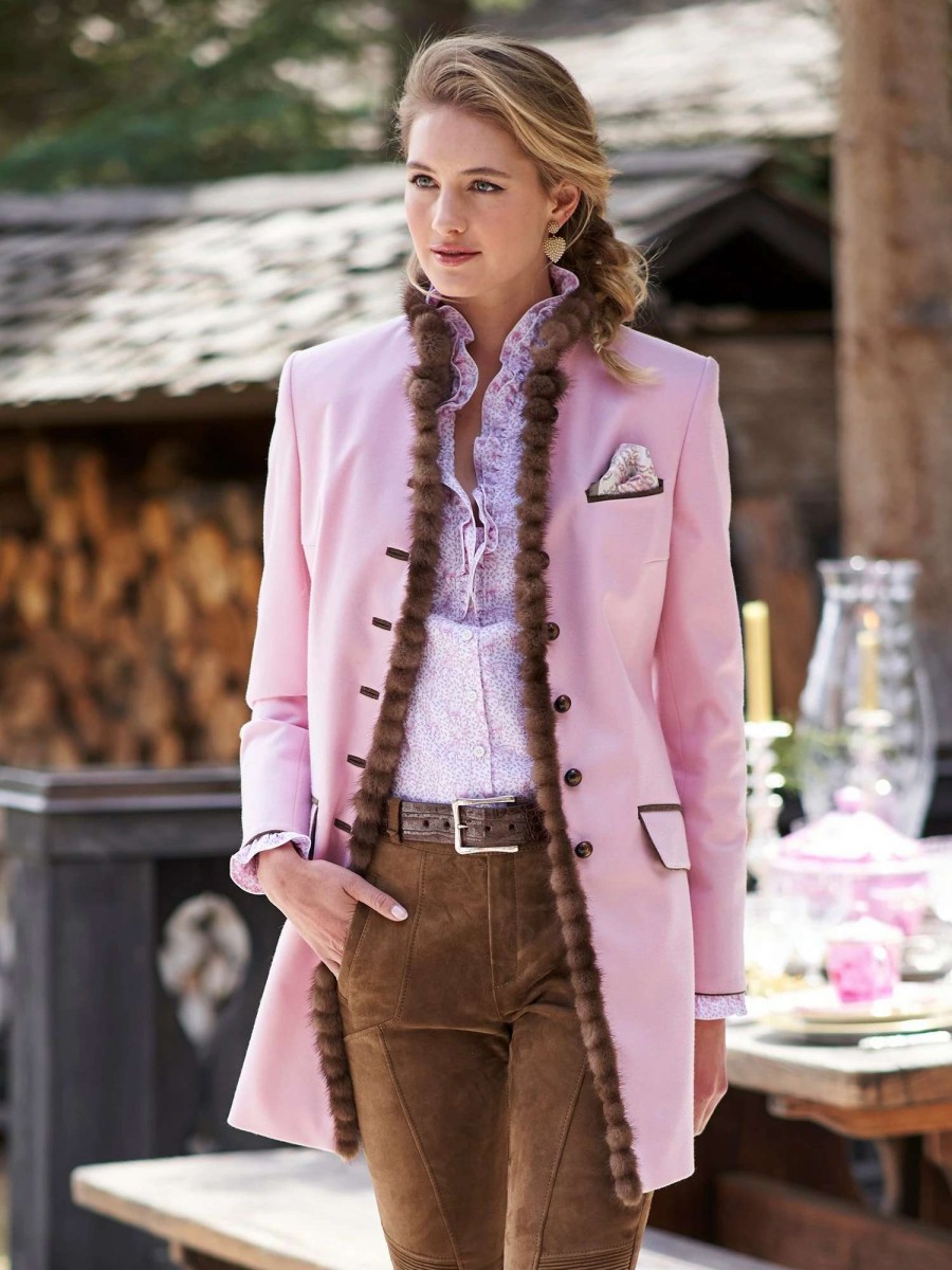 Jackets * | Ana Loden Kneecoat Pink