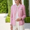 Jackets * | Alt Aussee Linen Jacket Light Pink