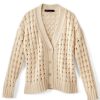 Sweaters * | Mallory Cashmere Cardigan Champagne