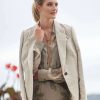 Jackets * | Brunello Cucinelli Cotton And Linen Blend Blazer Sand