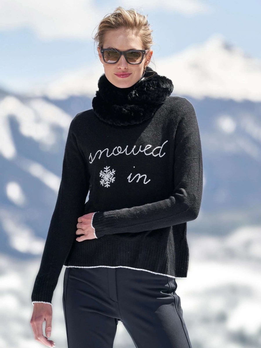 Sweaters * | Snowed In Cashmere Sweater Black