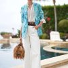 Denim * | Etro Giana Wide Leg Denim Jean White