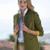 Jackets * | Anneliese Linen Jacket Green