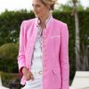 Jackets * | Alt Aussee Linen Jacket Pink