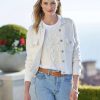 Jackets * | Barrie Leni Cashmere And Cotton Fitted Jacket Ivory