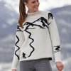 Sweaters * | Frauenschuh Chatel Turtleneck Ski Sweater White