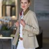 Jackets * | Selma Embroidered Jacket Beige