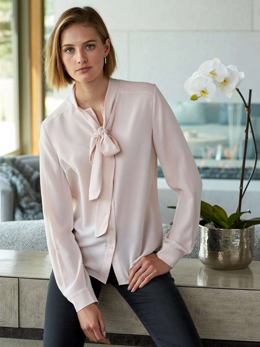 Shirts & Blouses * | Iris Von Arnim Seattle Silk Crepe Blouse