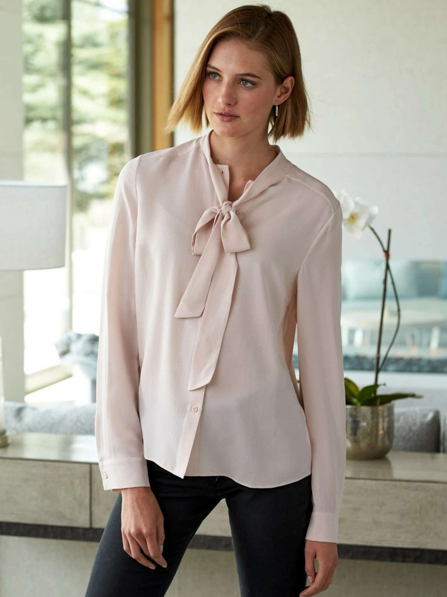 Shirts & Blouses * | Iris Von Arnim Seattle Silk Crepe Blouse