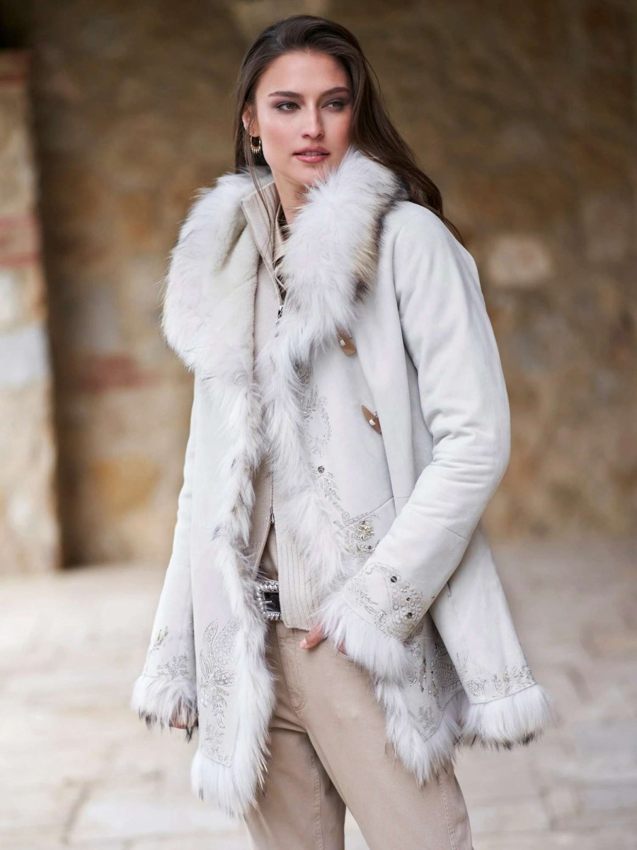 Outerwear * | Patrice Shearling Coat Snow