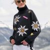 Sweaters * | Goldbergh Edelweiss Patch Sweater Black