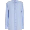 Shirts & Blouses * | Zimmermann Tama Linen Shirt Sky Blue
