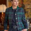 Jackets * | Forester Plaid Jacket Navy