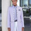 Jackets * | Hanna Linen Jacket Lilac