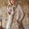 Outerwear * | Patrice Shearling Coat Cream Rustico