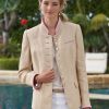 Jackets * | Hallein Linen Jacket Beige