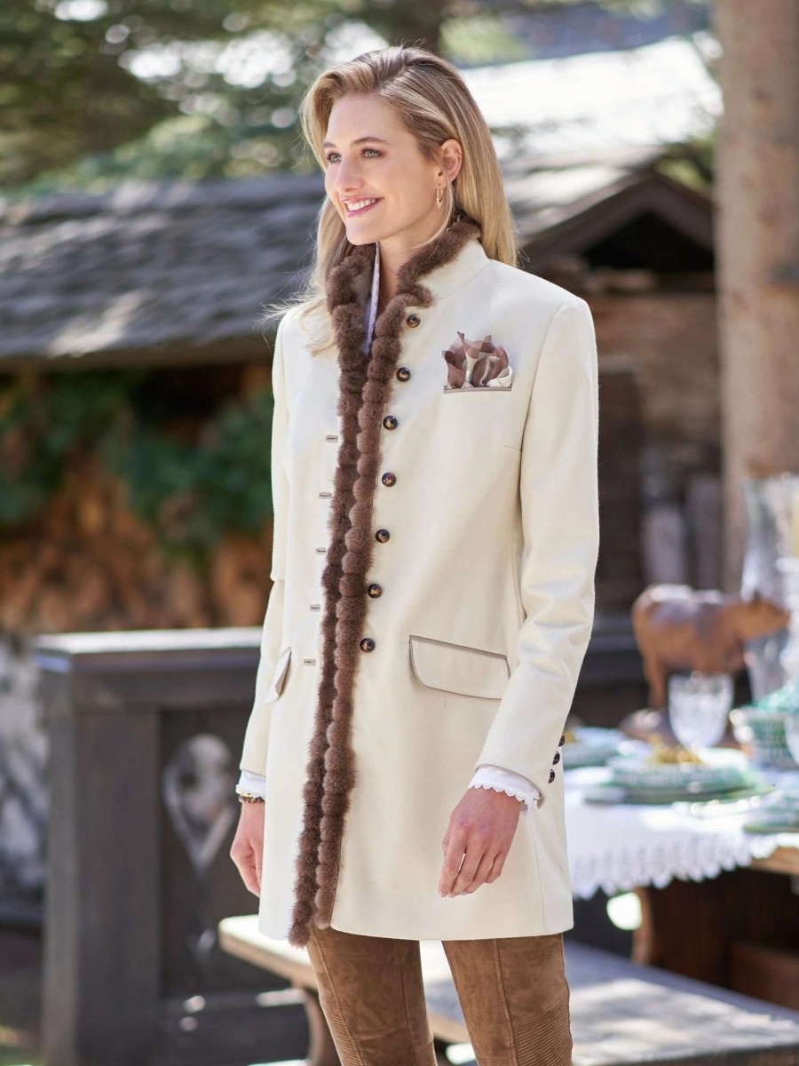 Jackets * | Ana Loden Kneecoat White