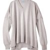 Sweaters * | Marita Cashmere High V Neck Sweater