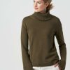 Sweaters * | Pauline Cashmere Turtleneck Sweater Bronze