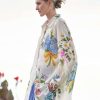 Shirts & Blouses * | Pero Celia Floral Silk Shirt Ivory