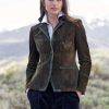 Jackets * | Lady King Club Leather Jacket Walnut Green