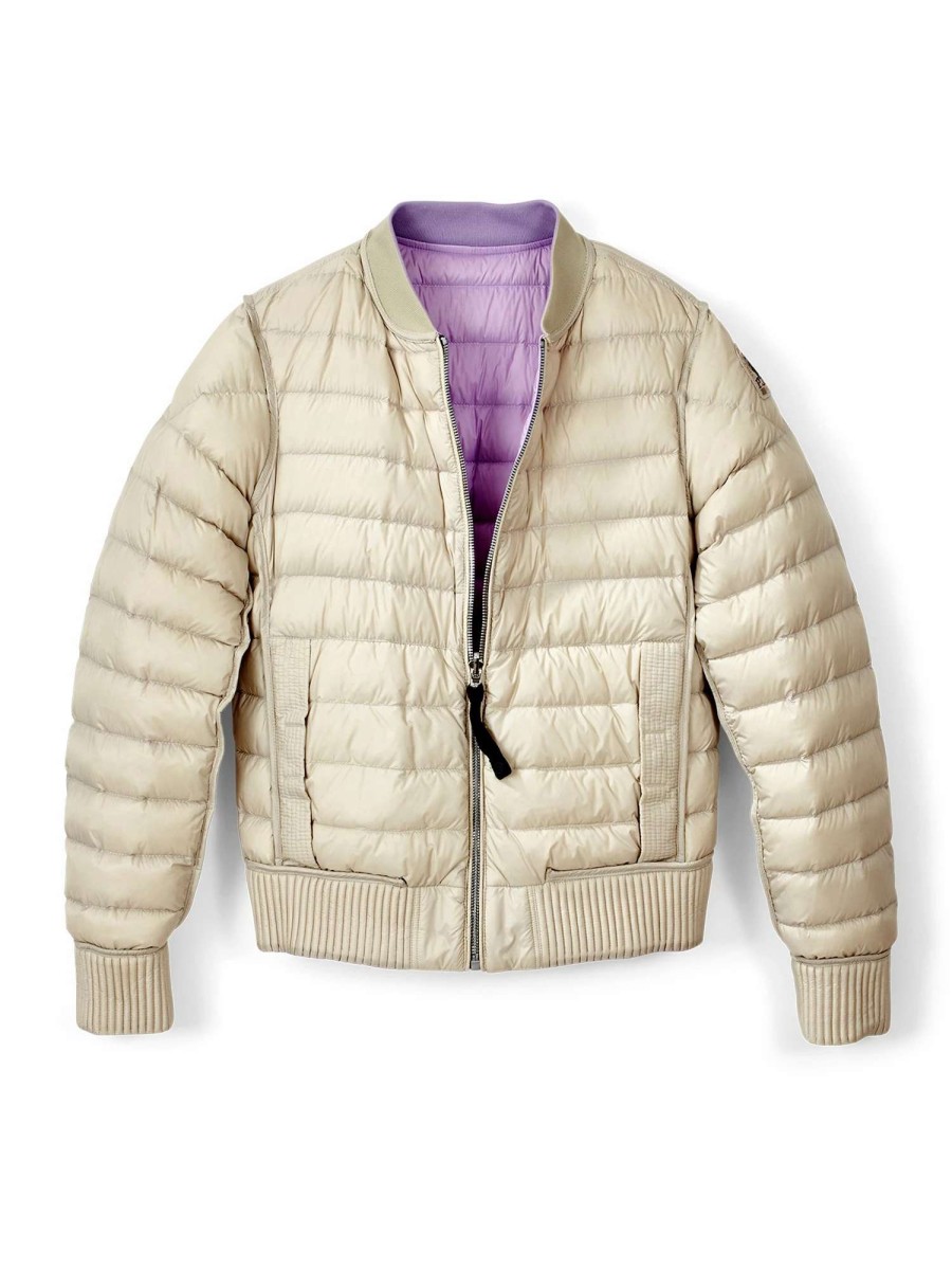 Outerwear * | Parajumpers Leila Reversible Down Bomber Jacket Violet