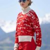 Sweaters * | Frauenschuh Montblanc Superfine Merino Turtleneck Sweater Ruby Red