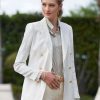 Jackets * | Nella Linen Jacket White